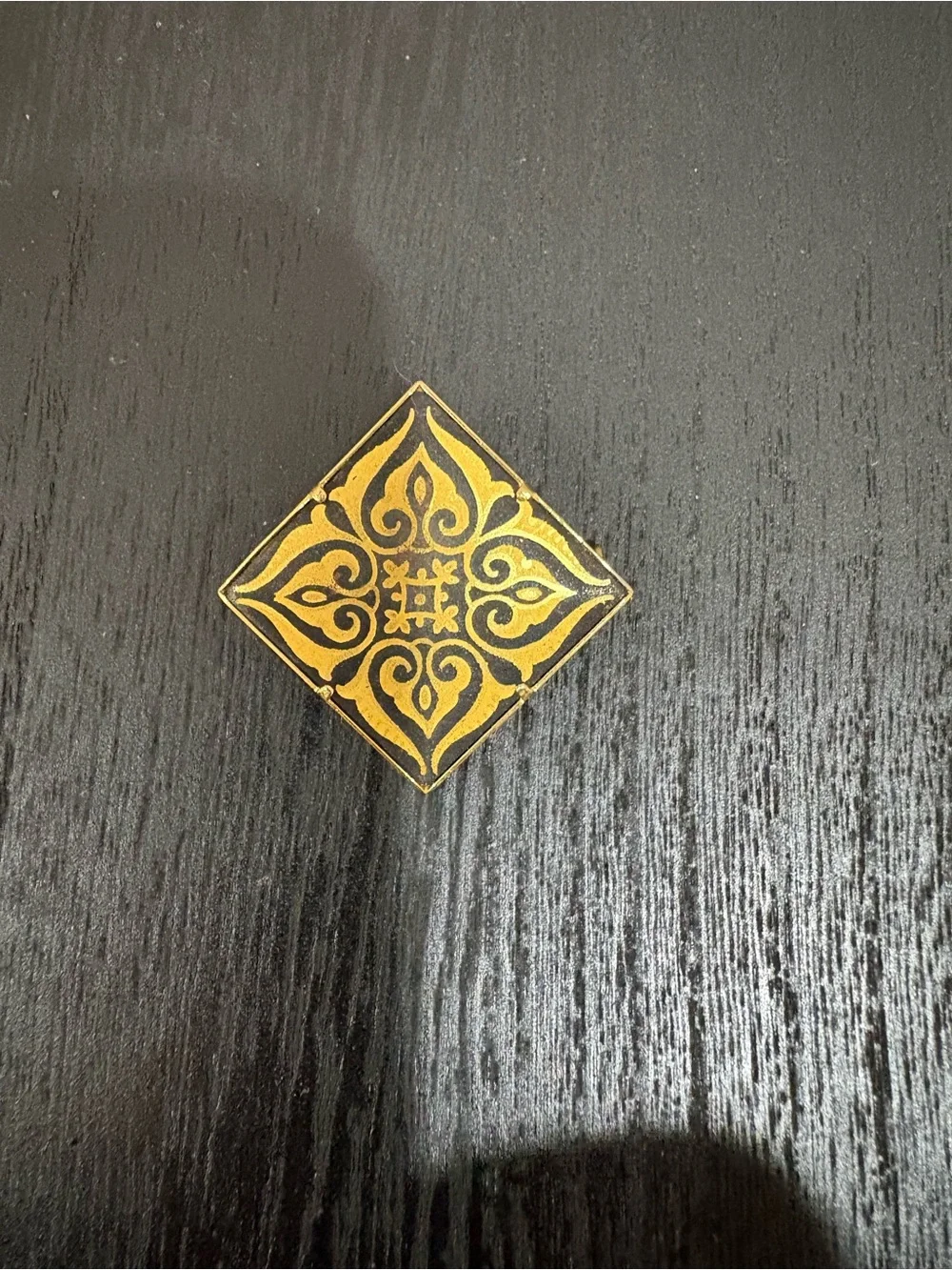 Vintage Spanish Damascene Brooch